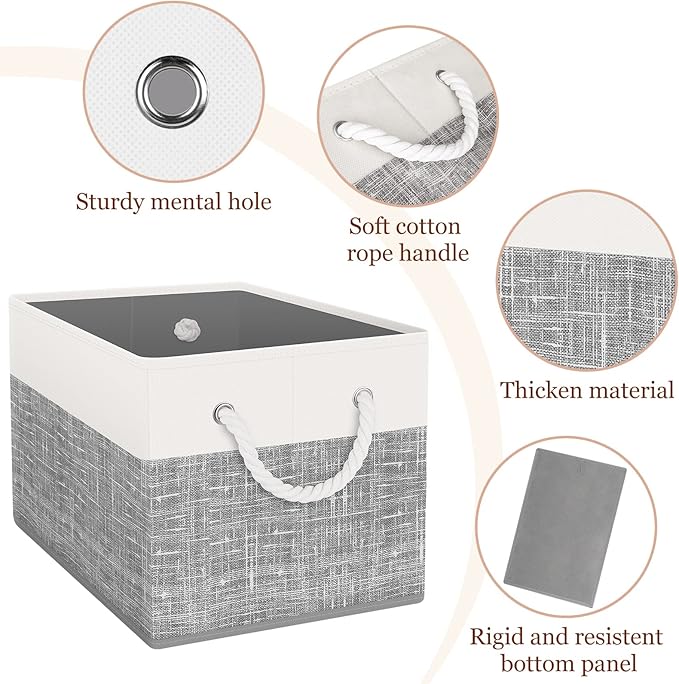 Storage Bin, Collapsible Storage Basket - Image 4