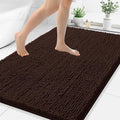 Smiry Luxury Chenille Bathroom Rugs 50x30, Extra Soft and Absorbent Shaggy Bath by Smiry
