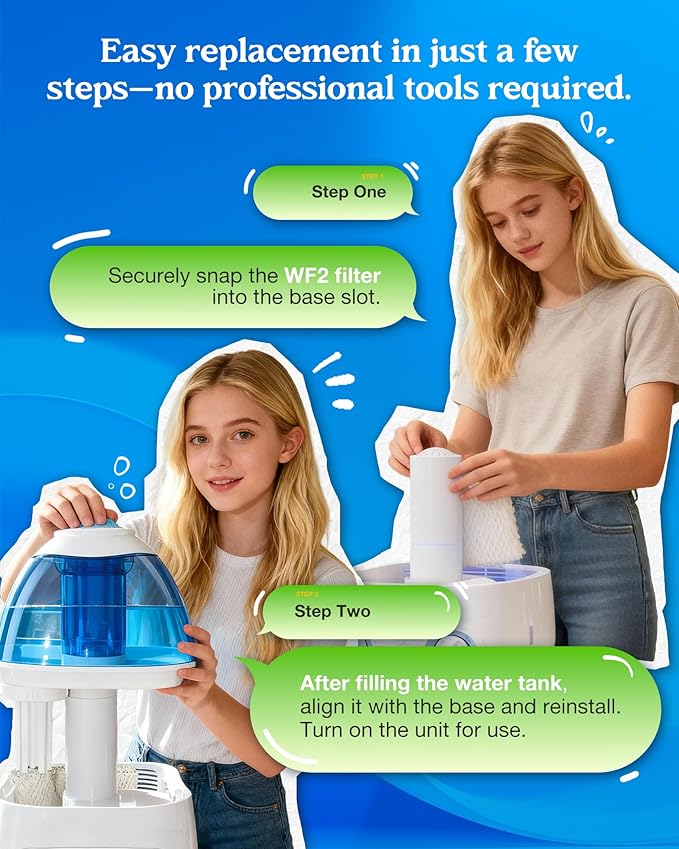 WF2 Humidifier Filter for Vicks V3100 V3500N V3700 V3800 V3900 Kaz 3020 Sunbeam - Image 6