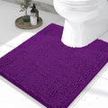 Smiry Luxury Chenille Toilet Rugs U-Shaped 24x20, Soft Absorbent Non-Slip by Smiry