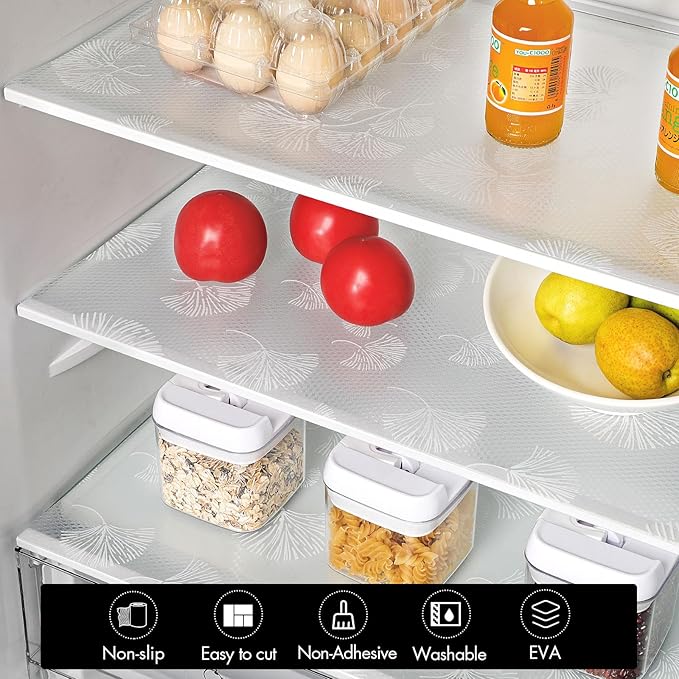 Cooyes Shelf Liner, Non Adhesive Drawer and Cabinet Liner, EVA Washable - Image 7