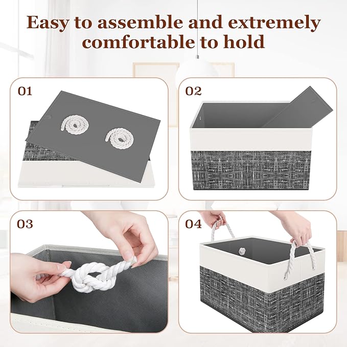 Storage Bin, Collapsible Storage Basket - Image 4