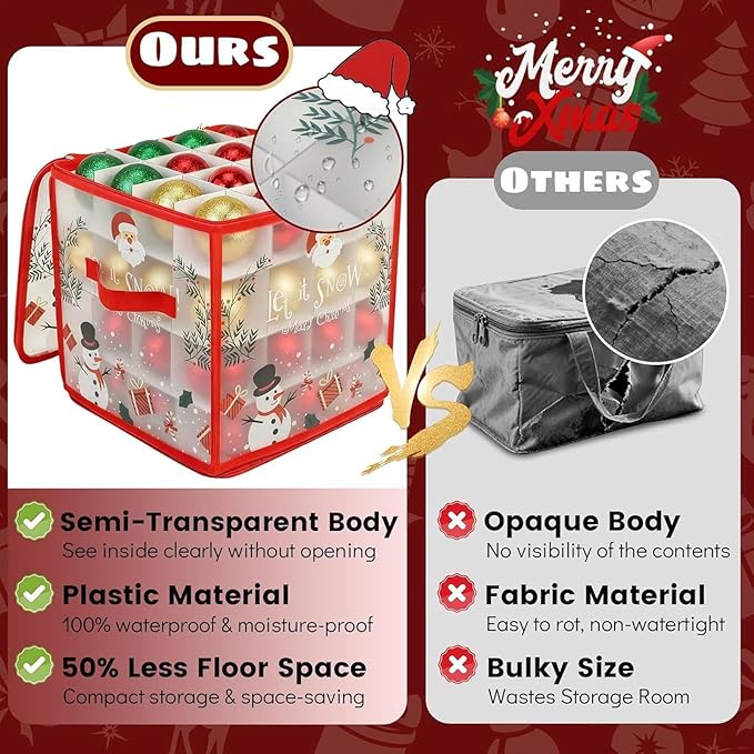 Christmas Bauble and Decoration Storage Cube - Image 2