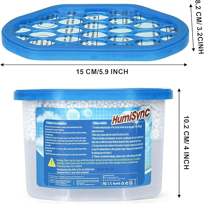 Moisture Absorbers, 6 x16.9 Oz Portable Humidity Absorber Boxes - Image 8