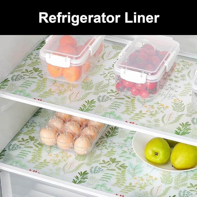 Cooyes Shelf Liners for Kitchen Cabinets Refrigerator Liners Waterproof & - Image 4