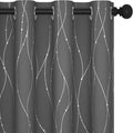 Deconovo Grey Blackout Curtains, Room Darkening Curtain, Thermal Insulated by Deconovo