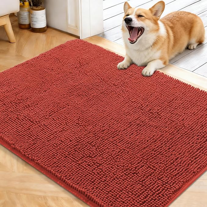 OLANLY Dog Door Mat for Muddy Paws 40x32, Absorbs Moisture and Dirt, Absorbent by OLANLY