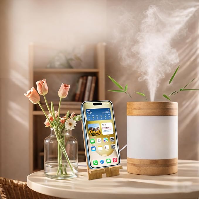 Bamboo Ultrasonic Cool Mist Humidifier by Unknown