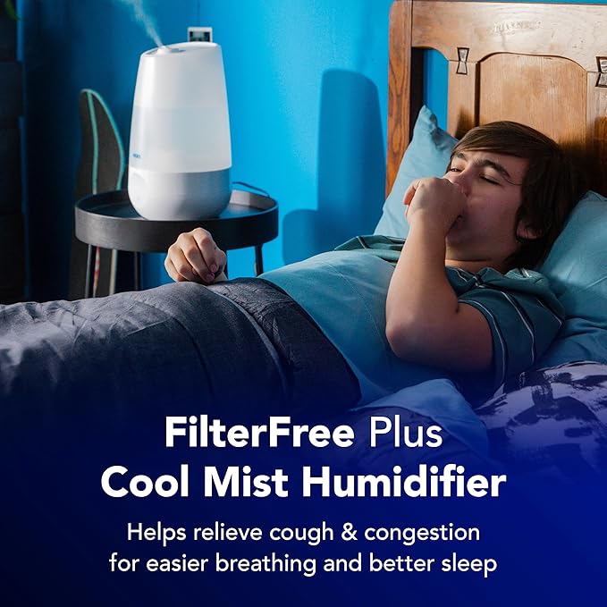 Vicks FilterFree Plus Cool Mist Plus Humidifier, Medium Room –Filter-Free Cool - Image 2