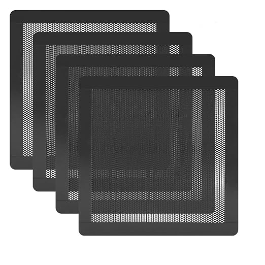 140mm Magnetic PC Case Dust Filter, 4 Pack PVC Mesh 0.8mm | 0.8mm ultra-fine by HFEIX