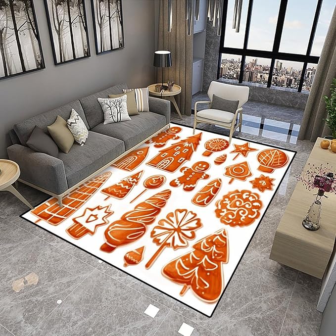 Broadloom, Cartoon Christmas Decor, Printing Patterns, Moisture Barrier Area - Image 4