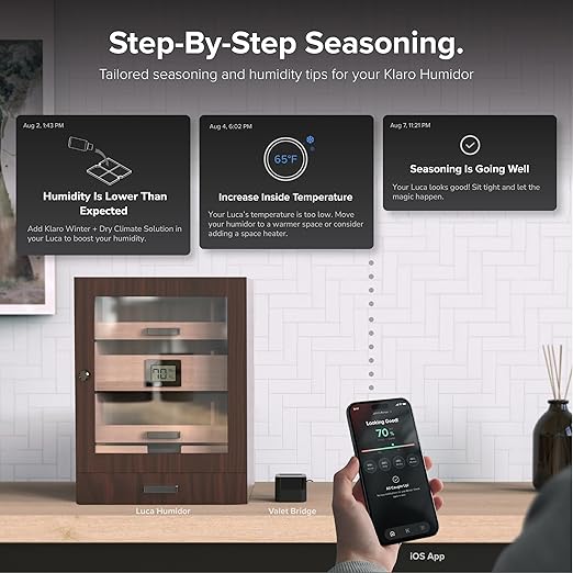Klaro Valet - Smart Humidity & Temperature Hygrometer Sensor, App Notifications - Image 3