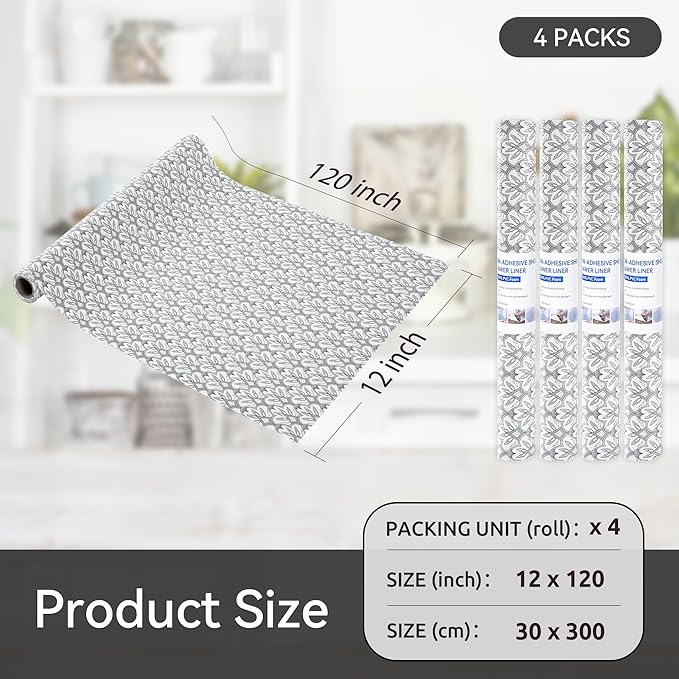 FIFTY FEET 12"x120" Non-Adhesive Shelf Liner - Image 5