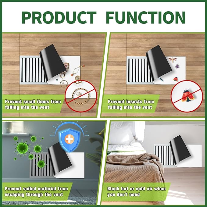 FINDMAG Strong Magnetic Vent Cover, 8 Pack 5.5" x 12" Vent Covers - Image 4