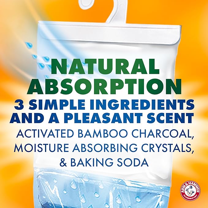 Arm & Hammer Essentials Hanging Moisture Absorber and Odor Eliminator, 17.5 oz. - Image 5