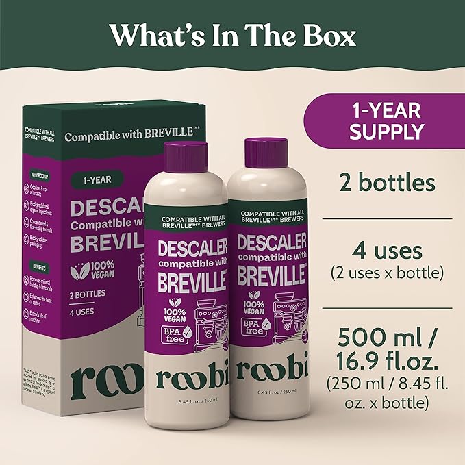 Breville Compatible Descaling Solution. Specially Formulated to Clean & Descale - Image 4