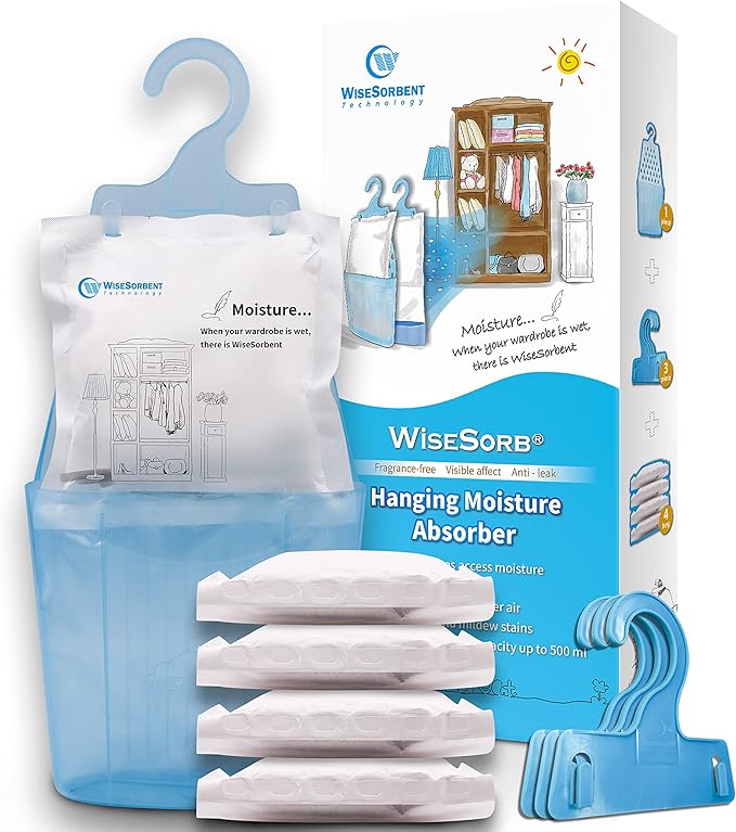 Moisture Absorber Packets with Plastic Case & Hook, Odor Eliminator, Leak Proof - Image 8