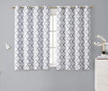 HLC.ME Lattice Print Decorative Curtains Blackout 54 Length by HomeLinenCollections