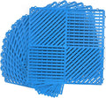 MYFAMIREA Modular Interlocking Cushion 12 Pack 11.8" x 11.8" Rubber Floor Tiles by MYFAMIREA