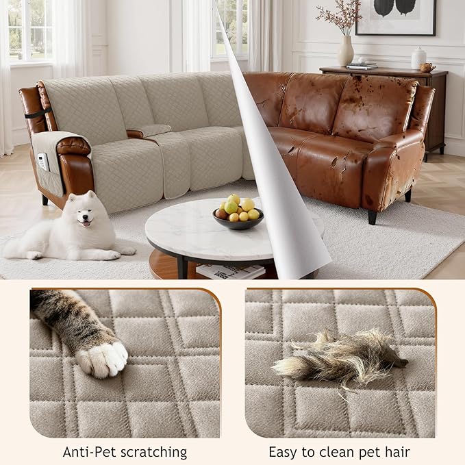 Arfntevss Recliner Sectional Couch Covers - Image 3