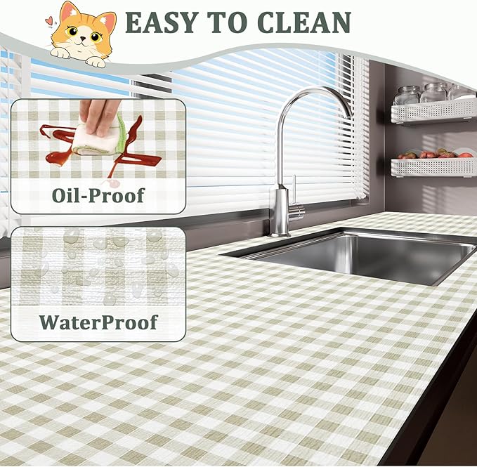 Shelf Liner for Kitchen Cabinets 18" x 120" Non-Adhesive Non-Slip Drawer Liners - Image 3