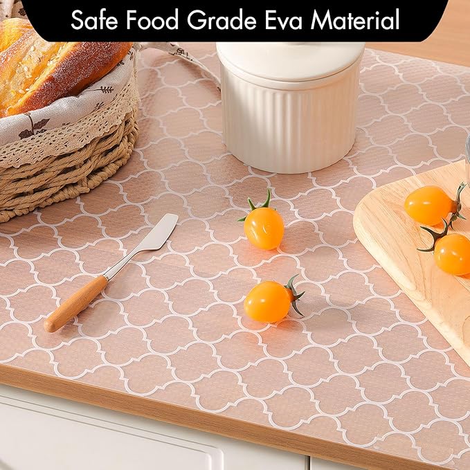 Cooyes Shelf Liner for Kitchen Cabinets – Non-Adhesive Waterproof EVA Liner for - Image 7