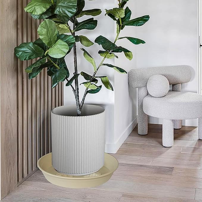 4 Pack Plant Saucer 10 inch, 8 12 14 17 inch, Plant Stand Plastic Plant Saucers - Image 7