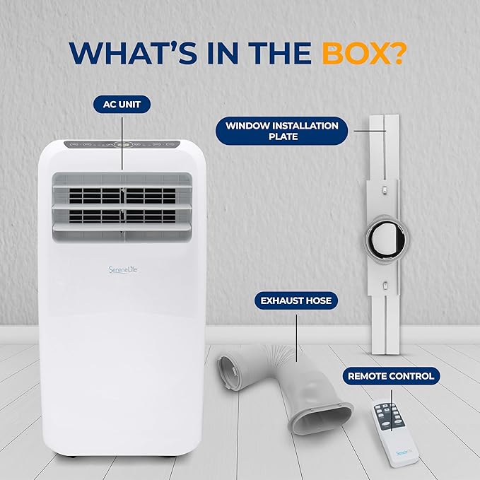 SereneLife Small Air Conditioner Portable 10, 000 BTU - Image 7