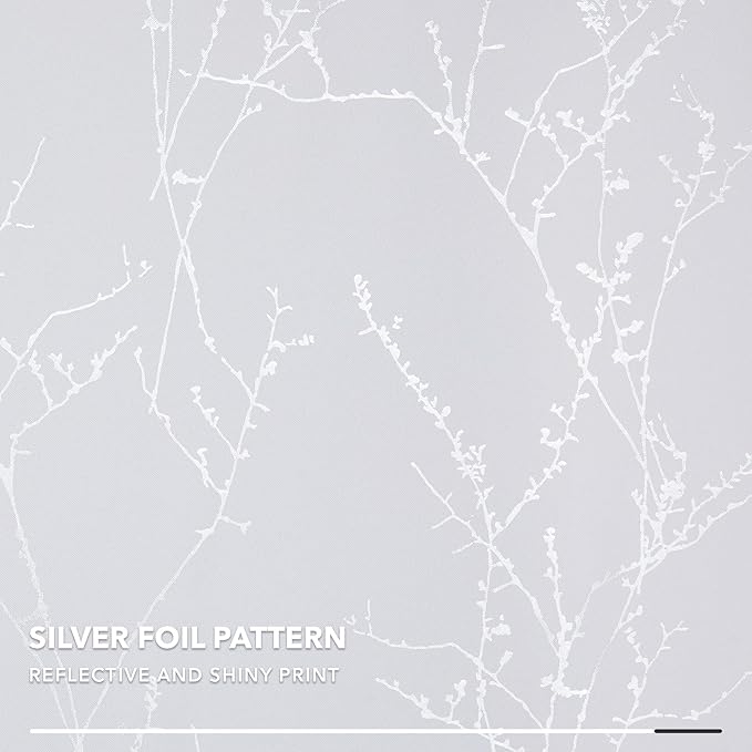 Deconovo Greyish White Curtains, Room Darkening Curtain, Thermal Insulated - Image 8