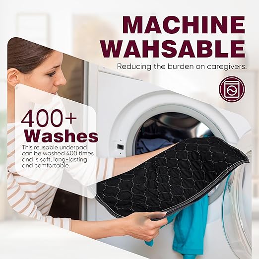 Waterproof Chair Pads for Incontinence 4 Pack Reusable Seat Protector Pads 22" - Image 5