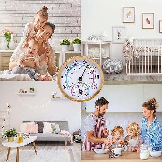 Mini Indoor Thermometer Hygrometer Analog 2 in 1 Temperature Humidity Monitor - Image 7