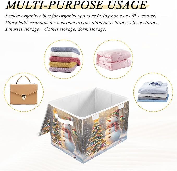 xigua Whimsical Snowman Storage Bins - Image 7