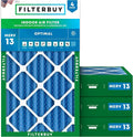 Filterbuy 14x25x4 Air Filter MERV 13 Optimal Smoke & Allergy Defense, by Filterbuy