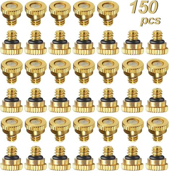KUWAN 0.016" Orifice Thread UNC 10/24 Brass Misting Nozzles Low Pressure by KUWAN