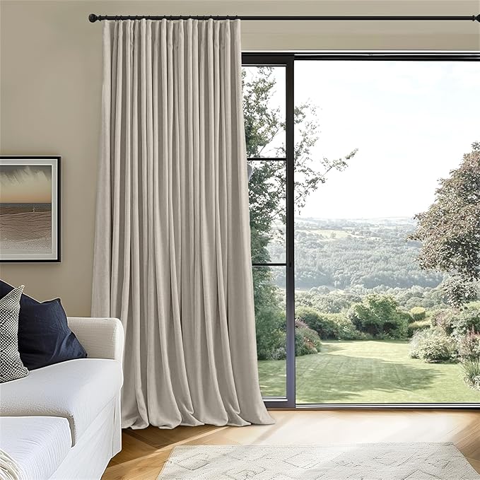 INOVADAY Thermal Sliding Door Curtains 100% Blackout Curtains - Image 2
