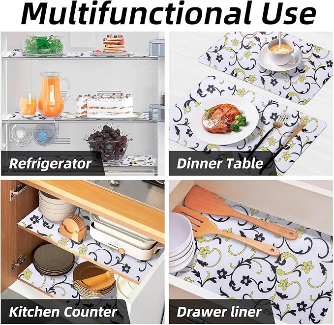 12" W x 120" L Floral Drawer and Shelf Liner - Image 9