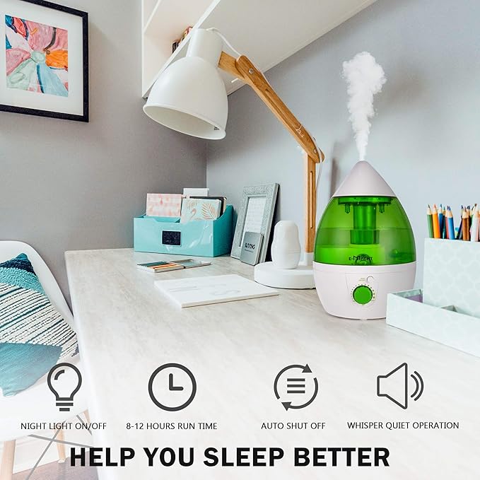 TRY & DO Small Plant Humidifier Indoor Up to 12 Hours 1L Air Humidifier - Image 3