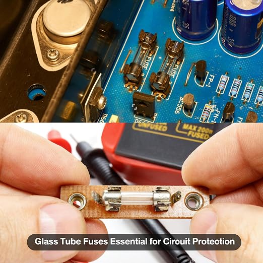 MADCATZ 200 Pcs 15 Values Fast Blow Glass Fuses Assortment Kit 250V 5x20mm 1A - Image 5