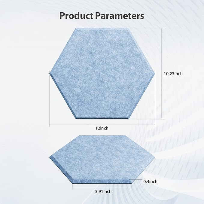 12 Pack Acoustic Panels Self Adhesive Sound Proof Foam, High Density Sound - Image 6