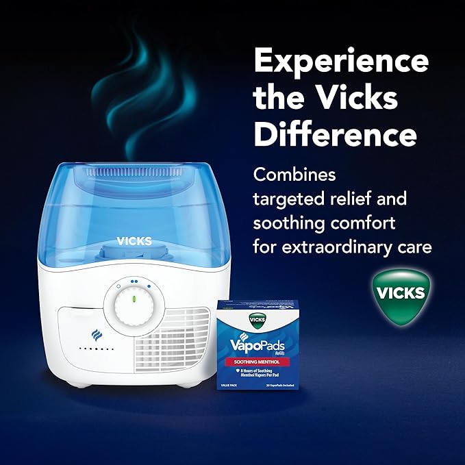 Vicks Filtered Cool Mist Humidifier, Medium Room, 1.1 Gallon Tank - Image 8
