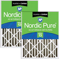 Nordic Pure 20x20x4 Pleated Air Filters MERV 13 Plus Carbon 2 Pack by NordicPure