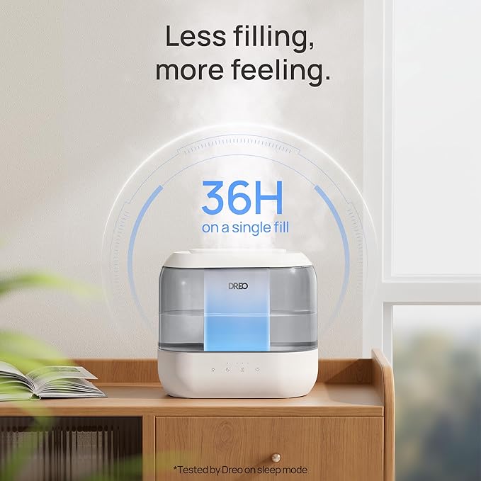 Dreo Humidifiers for Bedroom, 4L Top Fill for Large Room, 36H Runtime, 28 dB - Image 5