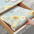 Shelf Liner for Kitchen Cabinets Non Adhesive Drawer Liner, Cabinet Liner for by Quttisay