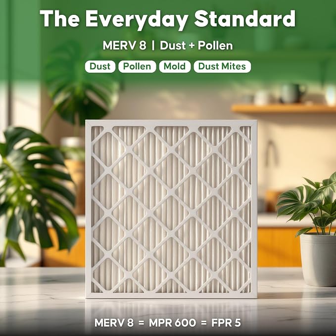 Aerostar 21 1/4x23 1/4x1 MERV 8 High Efficiency Pleated Air Filter, - Image 2