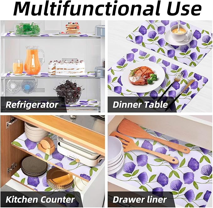 2 Rolls 12" W x 120" L Floral Drawer and Shelf Liner - Image 9