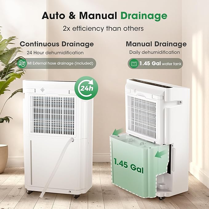 6, 500 Sq.Ft Dehumidifier for Basement - Image 3