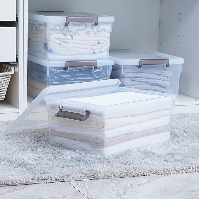 Citylife 33 Qt. Plastic Storage Bins - Image 5