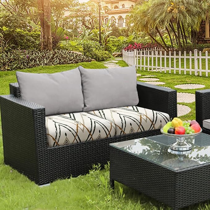 Fuloon Sofa Cushion Covers, Stretch Printed Seat Cushion Cover Couch Seat - Image 3