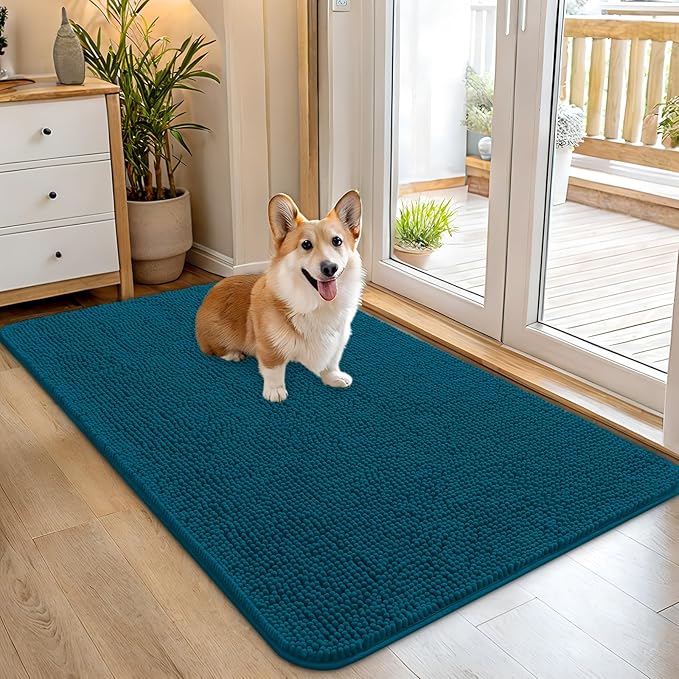 OLANLY Dog Door Mat for Muddy Paws 45x27, Absorbs Moisture and Dirt, Absorbent by OLANLY
