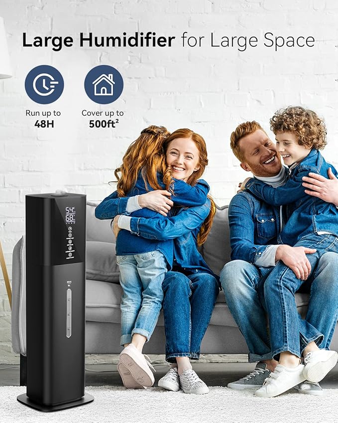 Humidifiers for Bedroom, 2.11Gal 8L Quiet Humidifiers for Large Room - Image 3